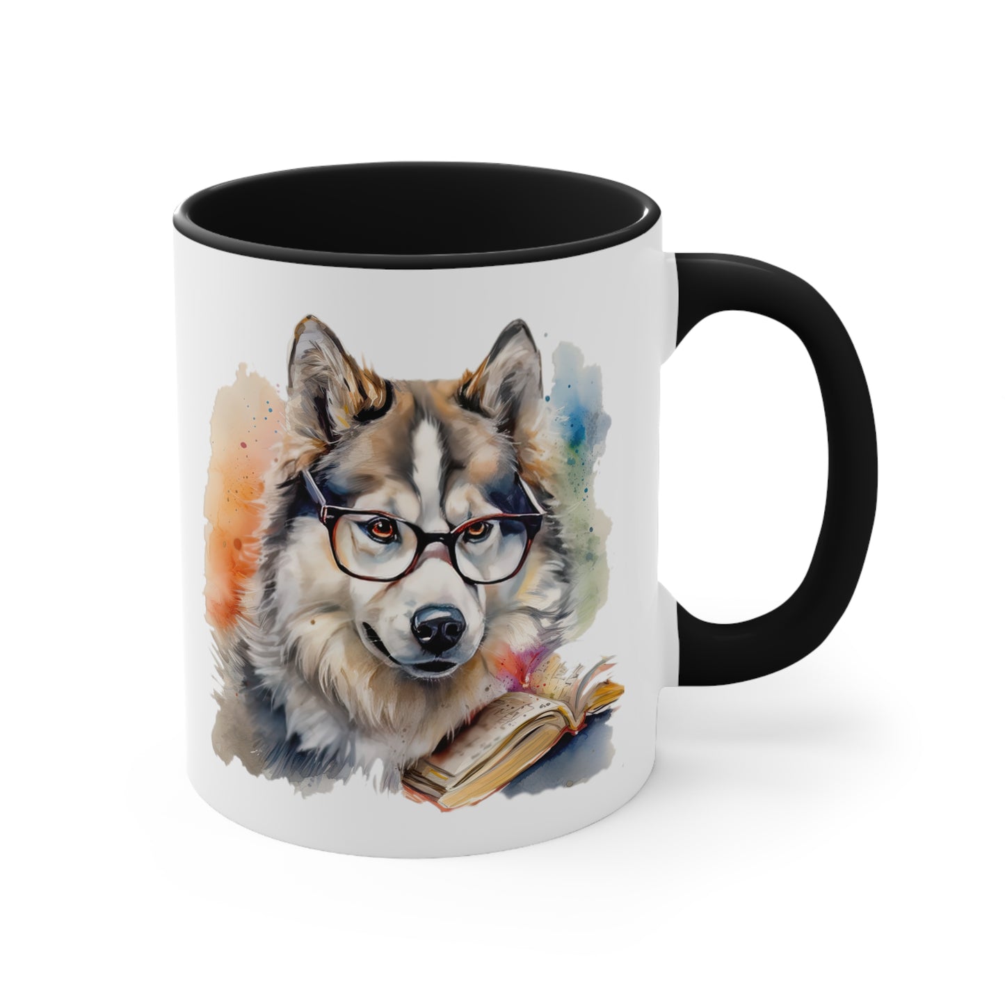 Alaskan Malamute 4 Accent Mugs