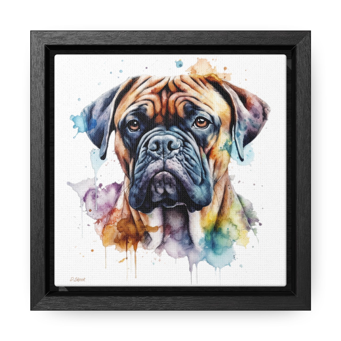 Bullmastiff 1 Gallery Canvas Wraps, Square Frame