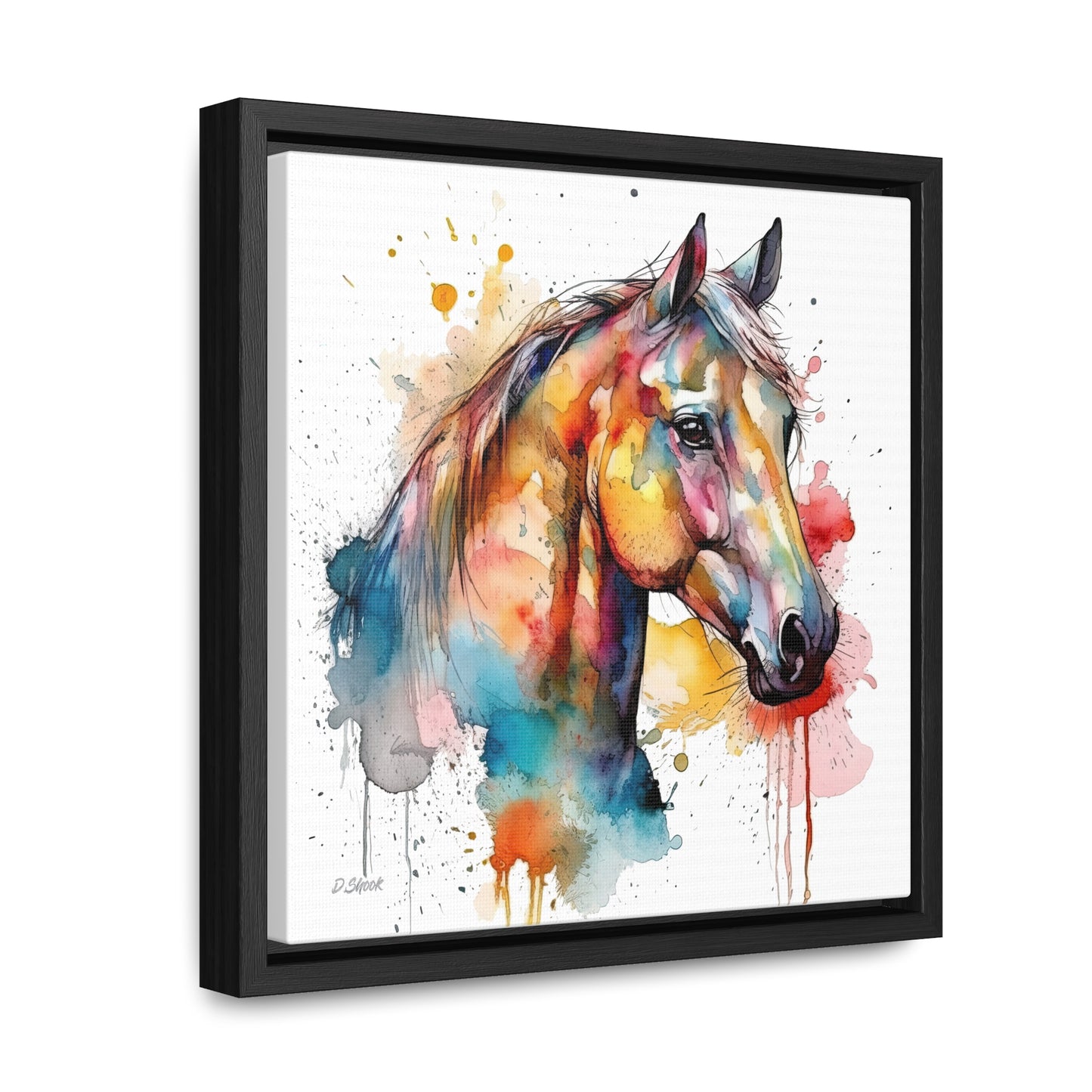 Horse Rescue 2 Gallery Canvas Wraps, Square Frame