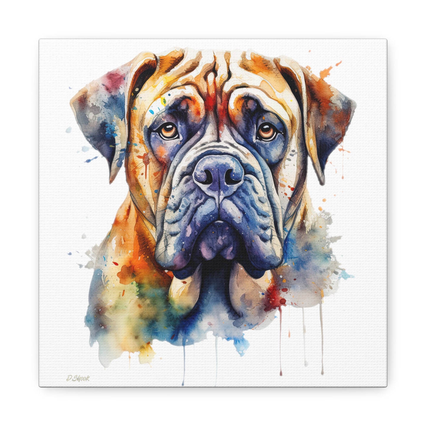 Bullmastiff 3 Canvas Gallery Wraps