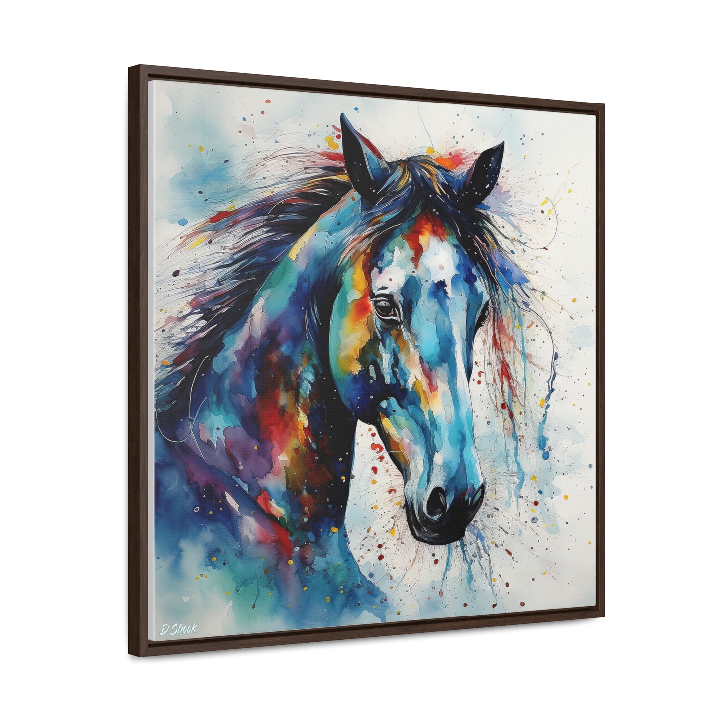 Wild Horse Gallery Canvas Wraps, Square Frame