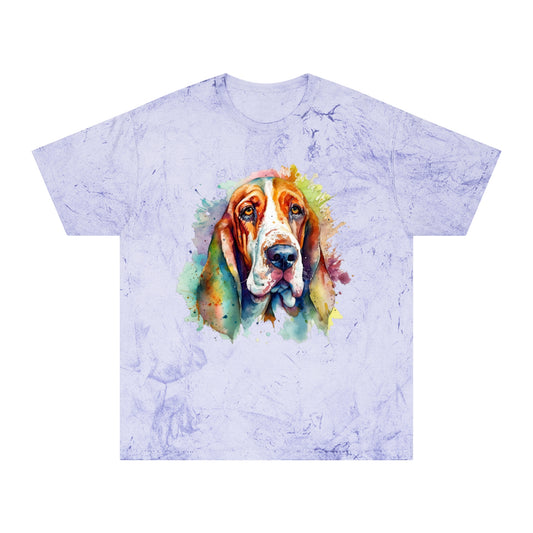Basset Hound 1 Unisex Color Blast T-Shirt