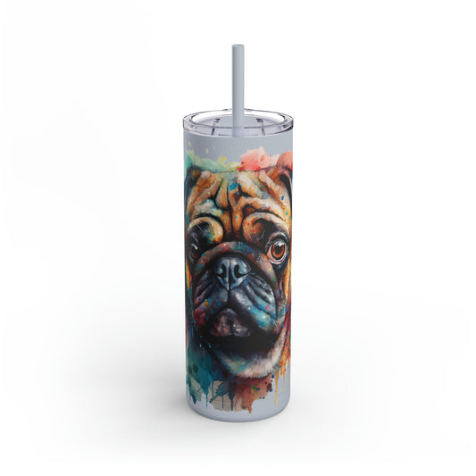 Pug 4 Maars Maker Skinny Matte Tumbler, 20oz