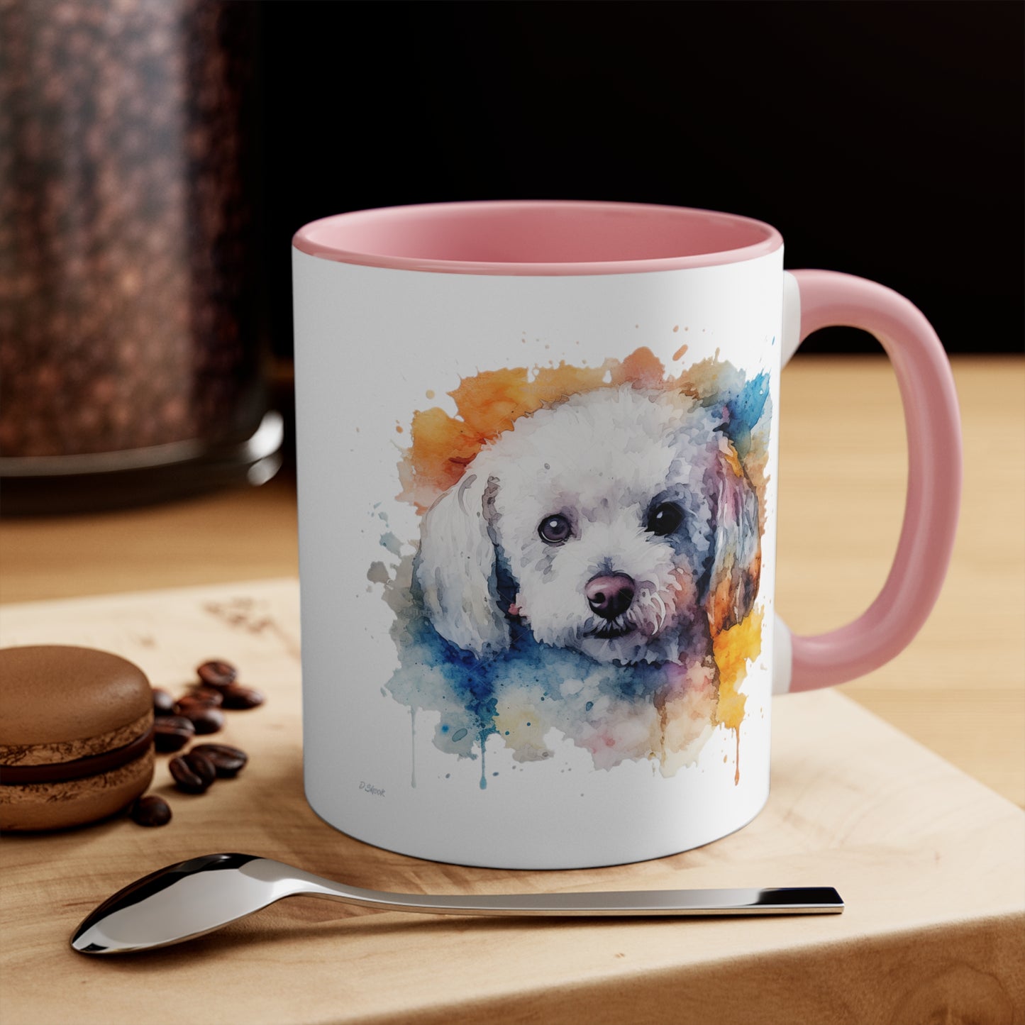 Bichon Frise 3 Accent Mugs