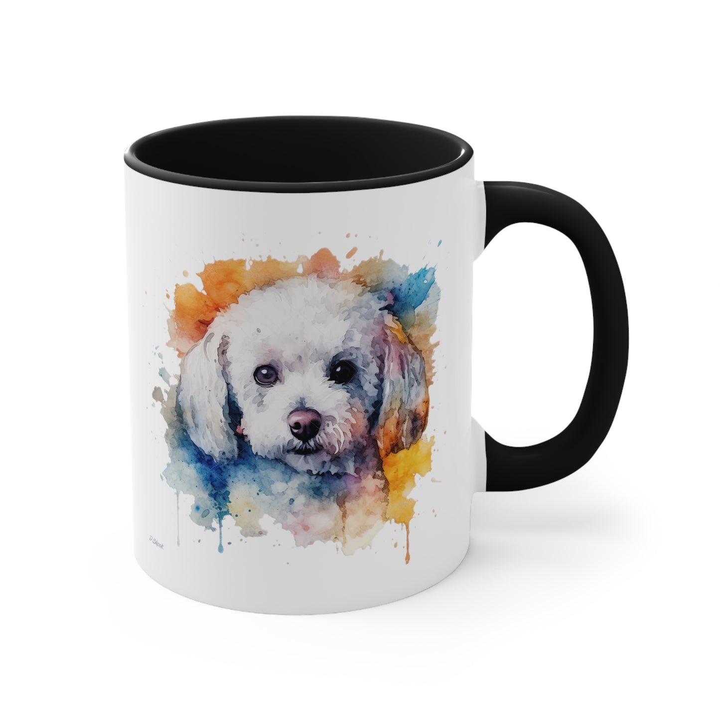 Bichon Frise 3 Accent Mugs