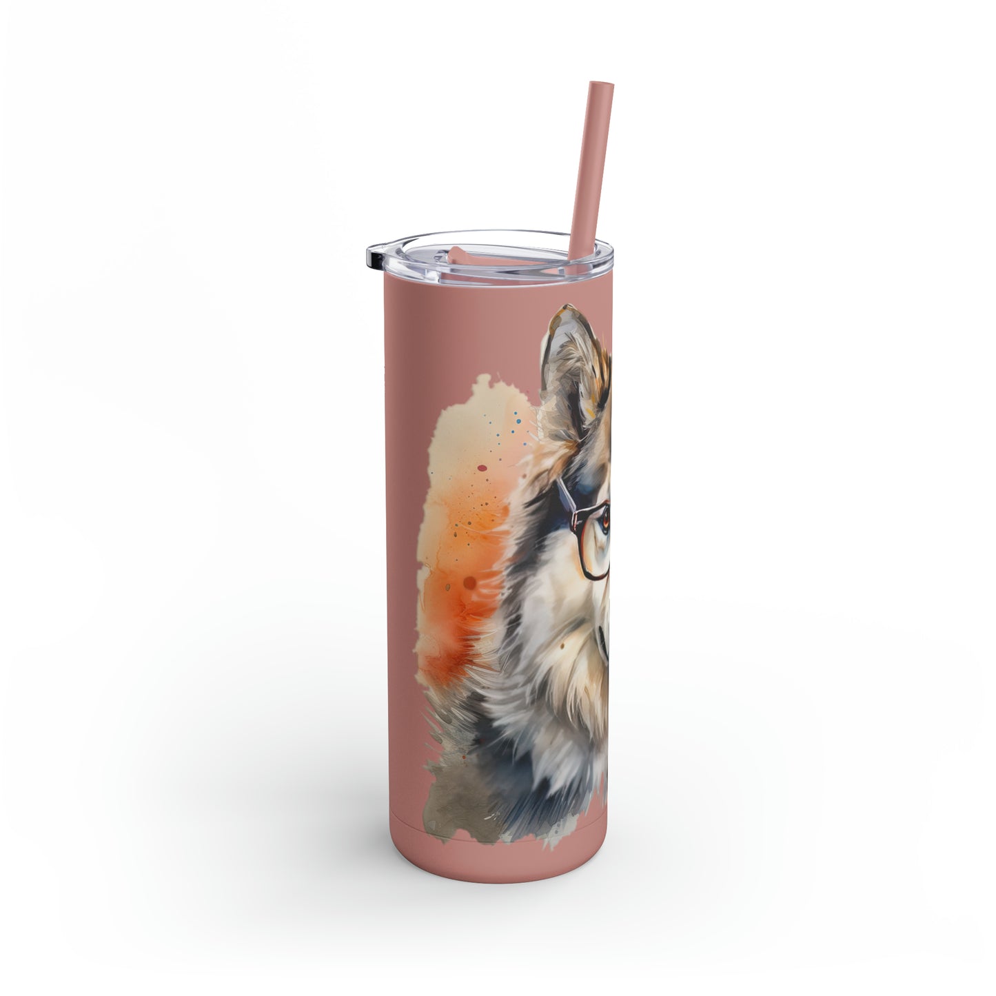 Alaskan Malamute 4 Maars Maker Skinny Matte Tumbler, 20oz