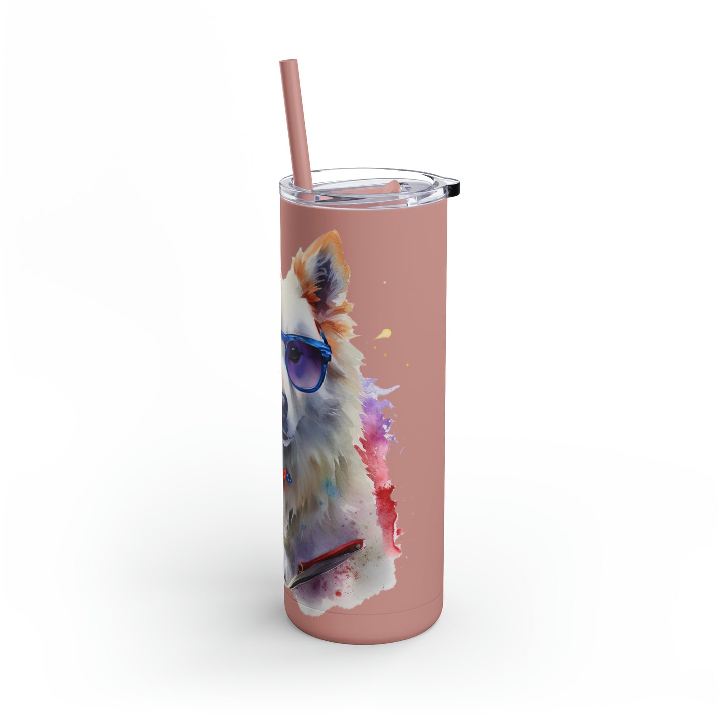 American Eskimo Dog 4 Maars Maker Skinny Matte Tumbler, 20oz