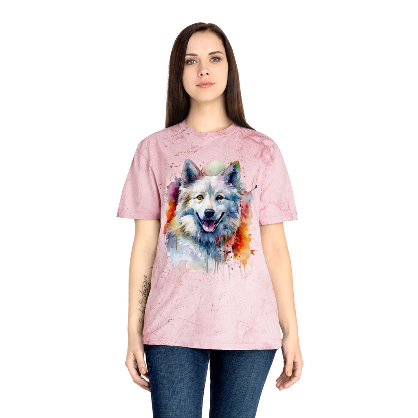 American Eskimo Dog 3 Unisex Color Blast T-Shirt