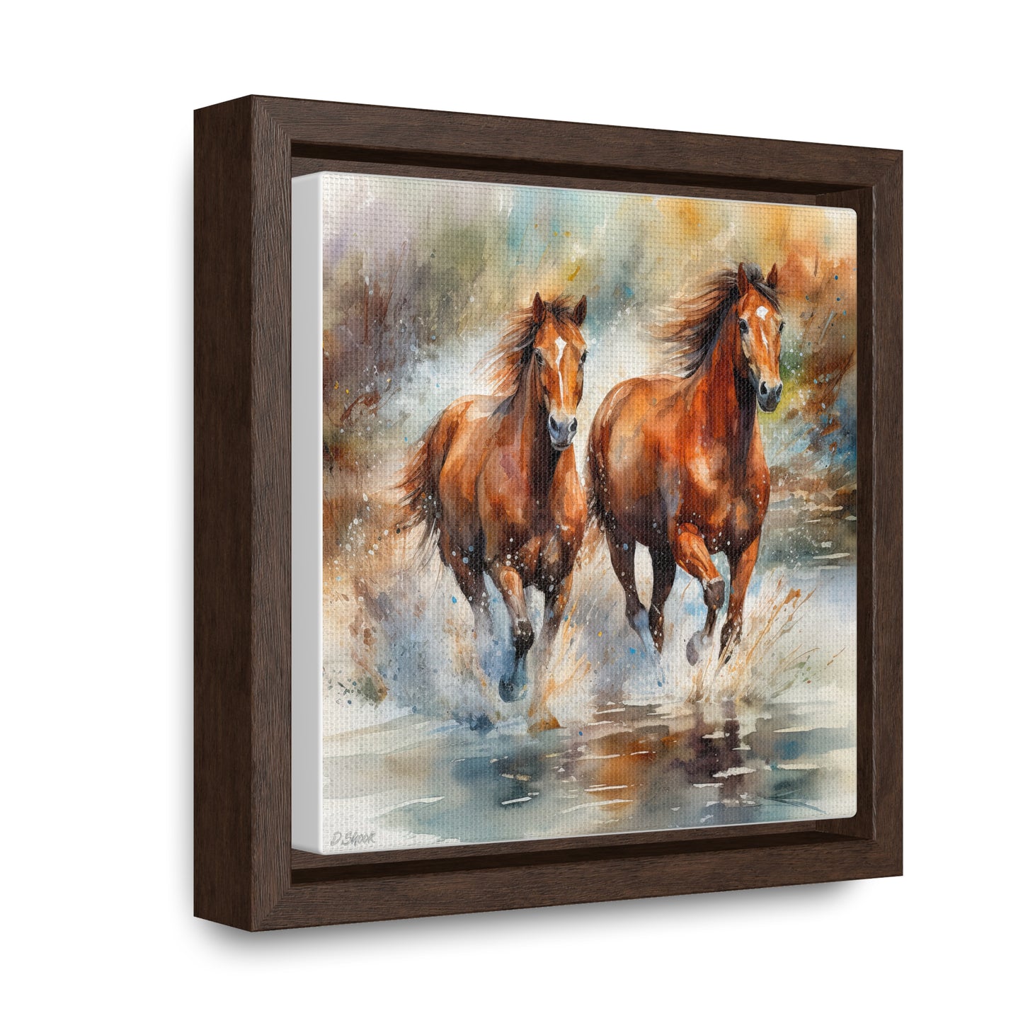 Horse Rescue 17 Gallery Canvas Wraps, Square Frame