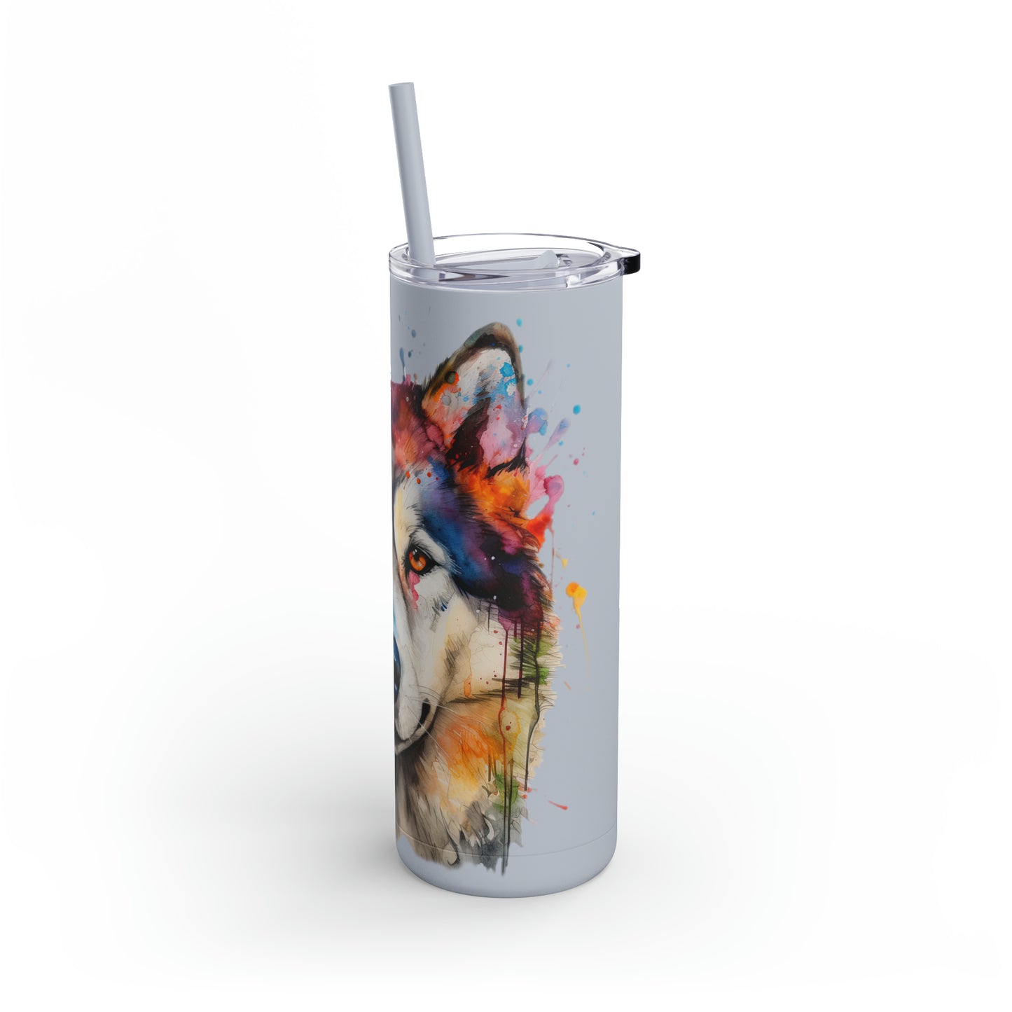 Alaskan Malamute 3 Maars Maker Skinny Matte Tumbler, 20oz