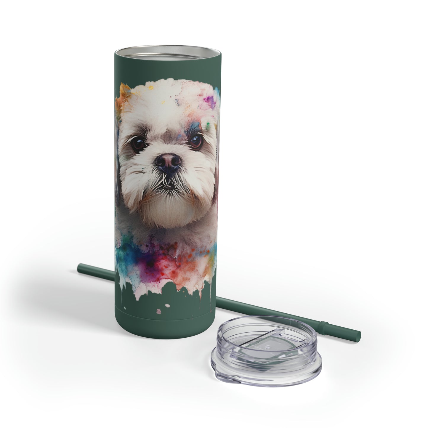 Shih Tzu 6 Maars Maker Skinny Matte Tumbler, 20oz