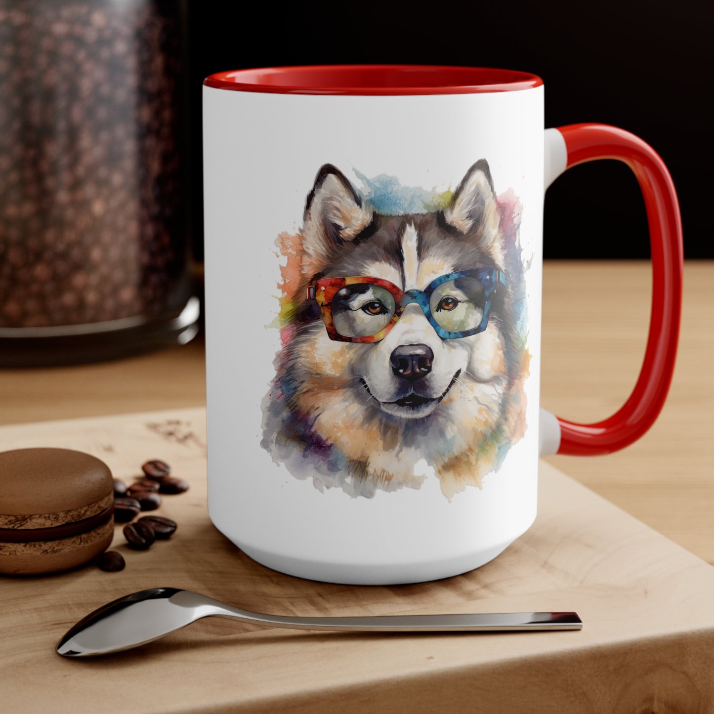 Alaskan Malamute 5 Accent Mugs