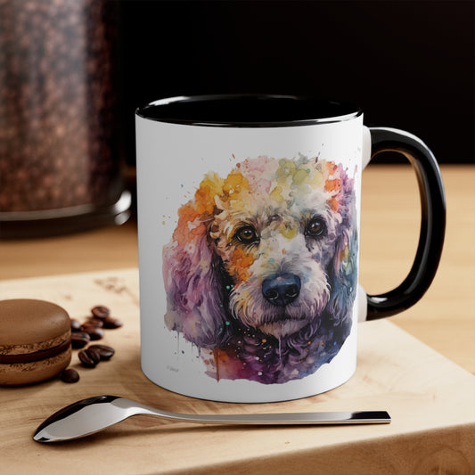 Poodle 1 Accent Mugs