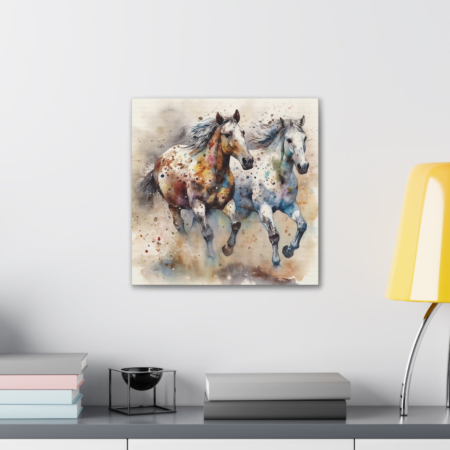 Wild Appaloosa Horses Canvas Gallery Wraps