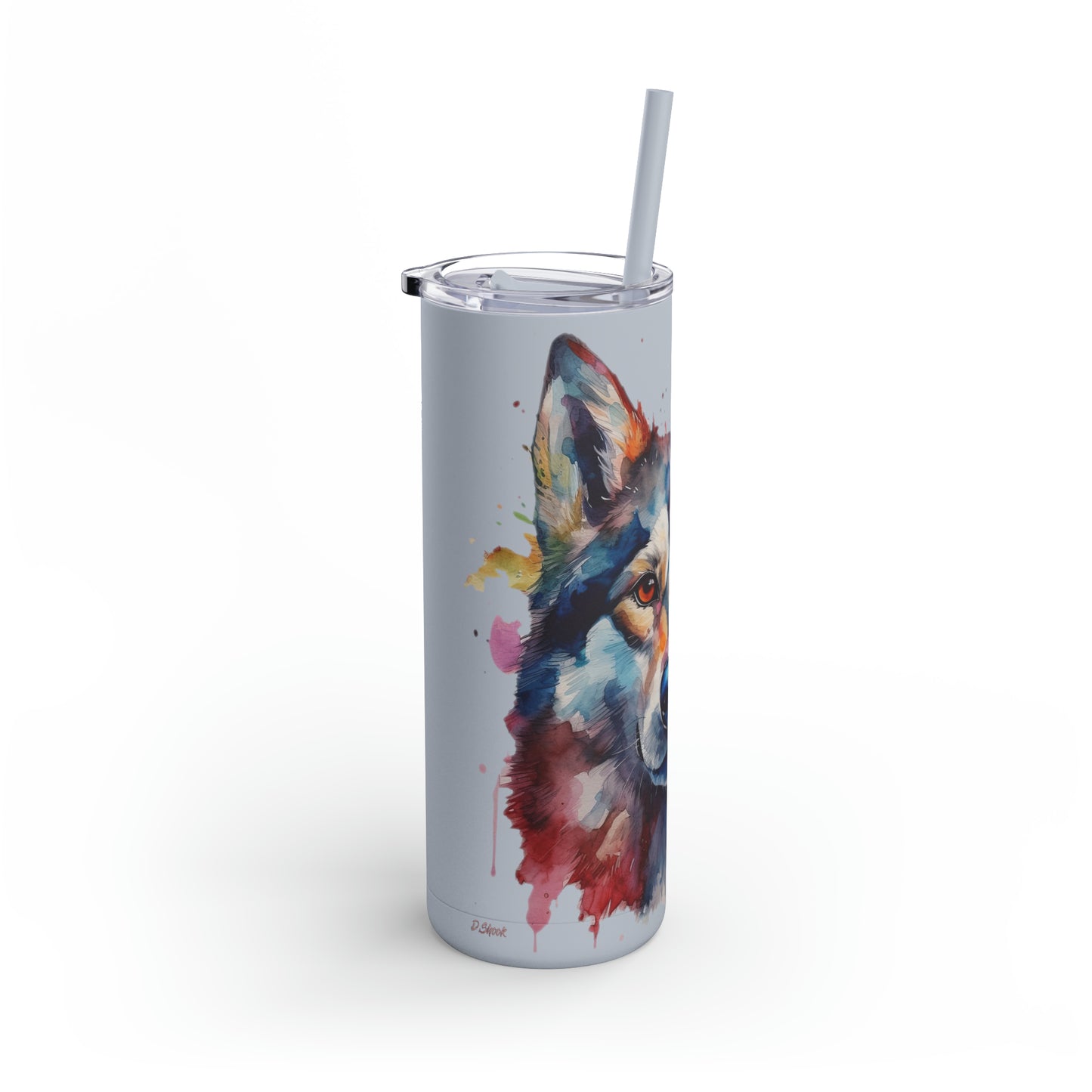 Siberian Husky 4 Maars Maker Skinny Matte Tumbler, 20oz