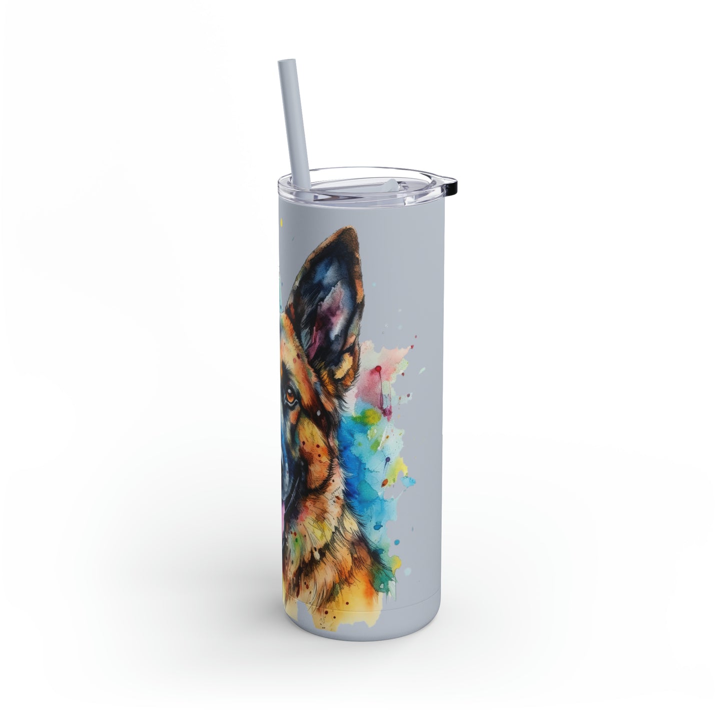 German Sheppard 1 Maars Maker Skinny Matte Tumbler, 20oz