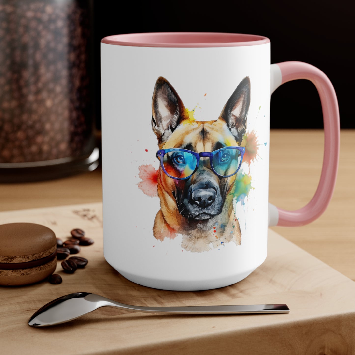 Belgium Malinois 6 Accent Mugs