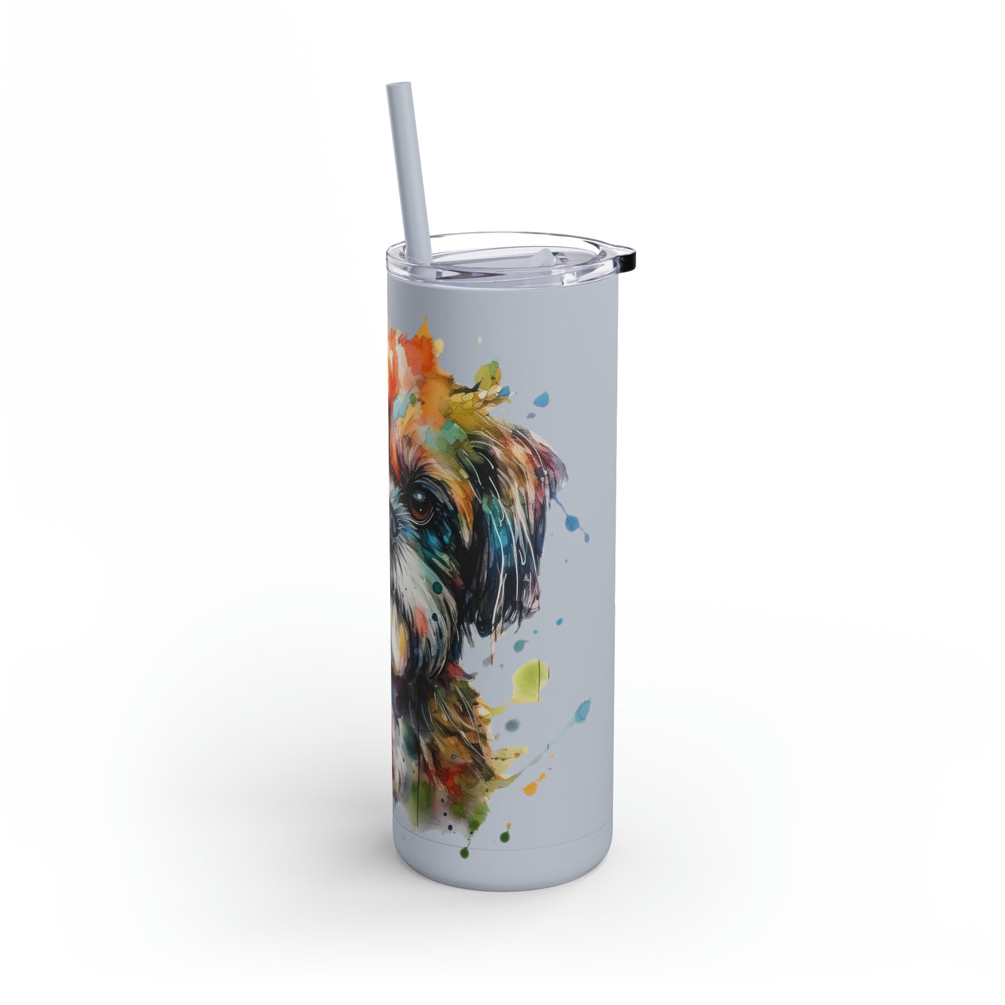 Shih Tzu 2 Maars Maker Skinny Matte Tumbler, 20oz