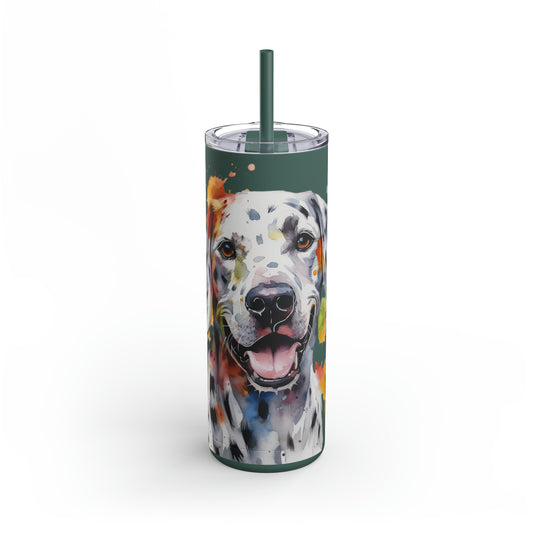 Dalmatian 1 Maars Maker Skinny Matte Tumbler, 20oz