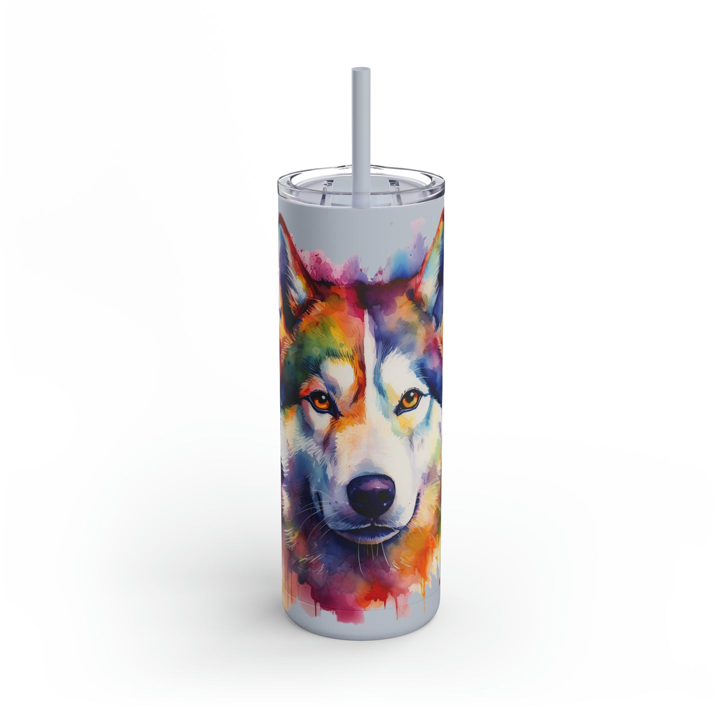 Siberian Husky 1 Maars Maker Skinny Matte Tumbler, 20oz