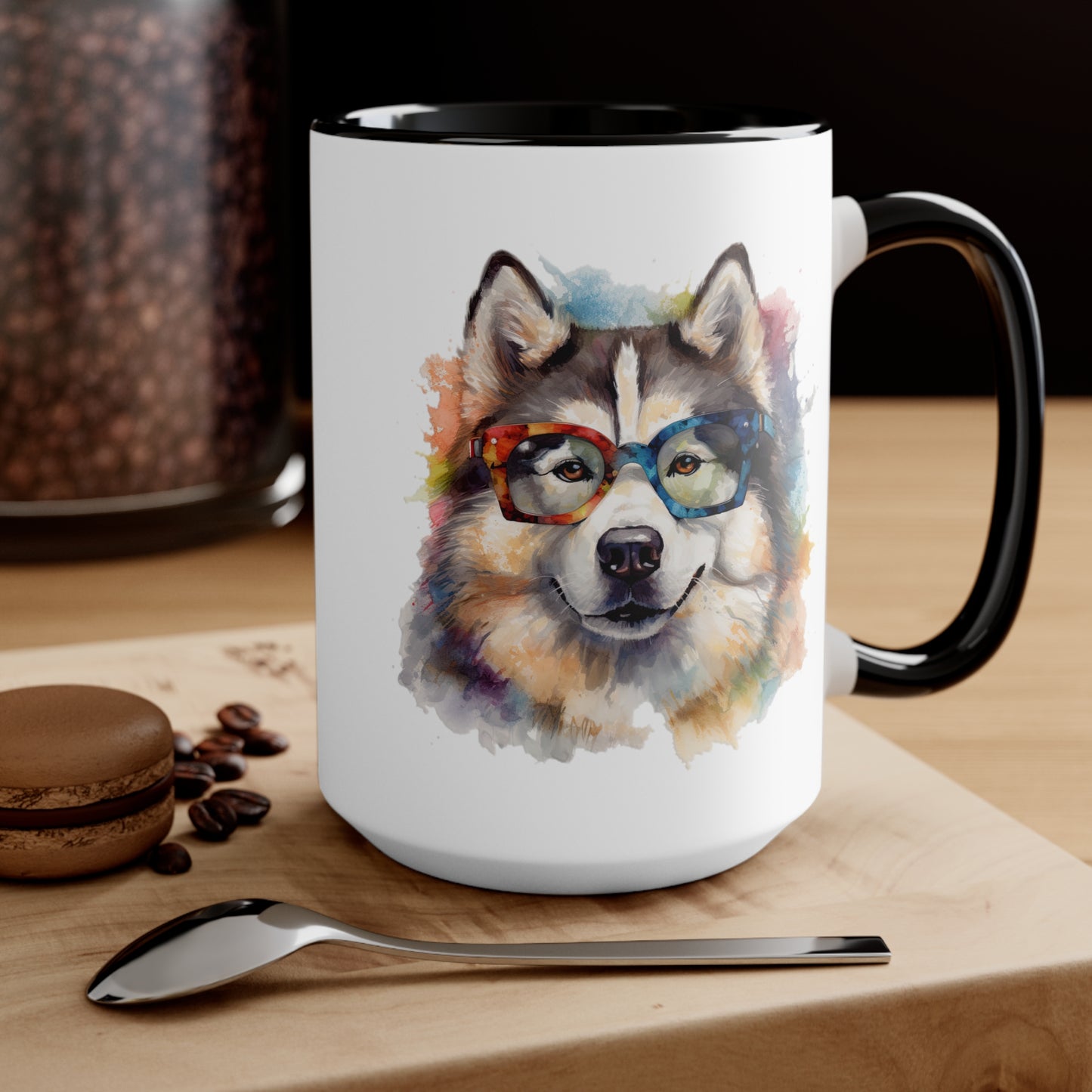 Alaskan Malamute 5 Accent Mugs