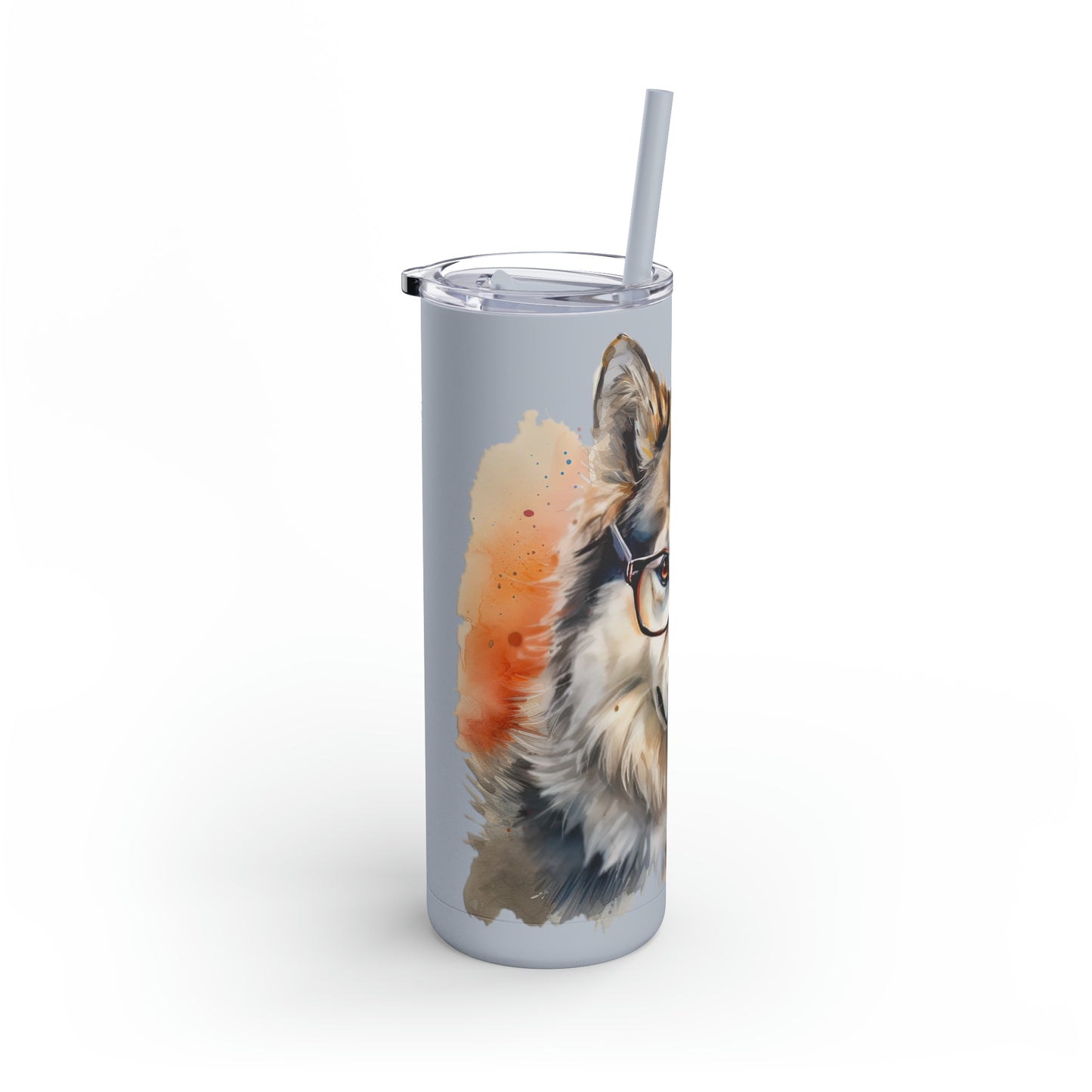 Alaskan Malamute 4 Maars Maker Skinny Matte Tumbler, 20oz