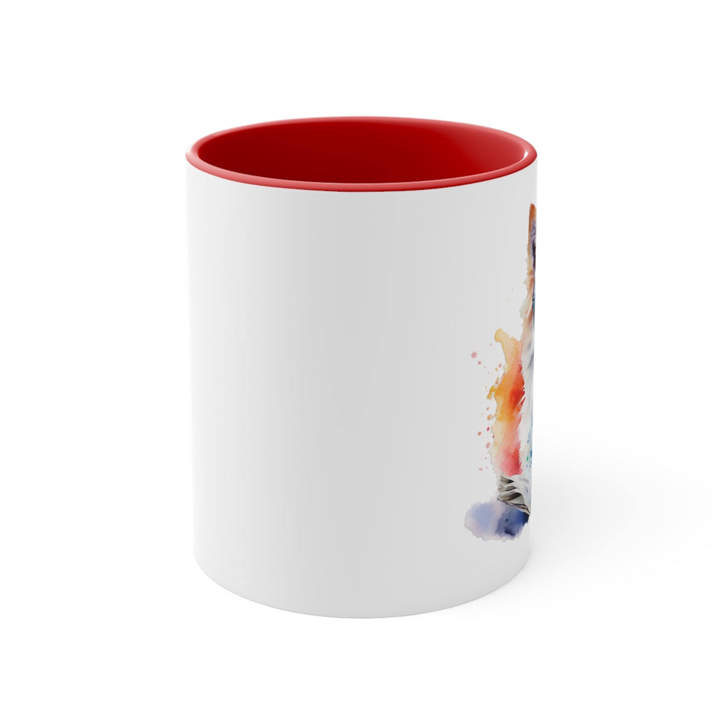 American Eskimo Dog 4 Accent Mugs