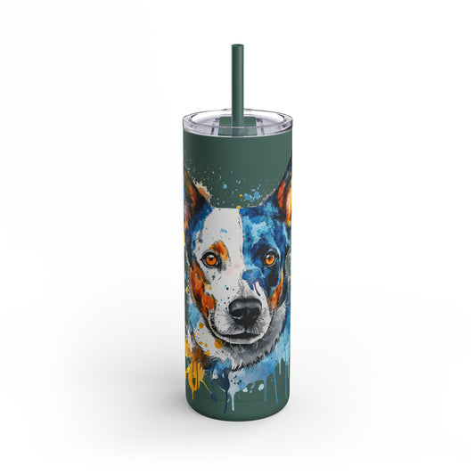 Blue Heeler 2 Maars Maker Skinny Matte Tumbler, 20oz