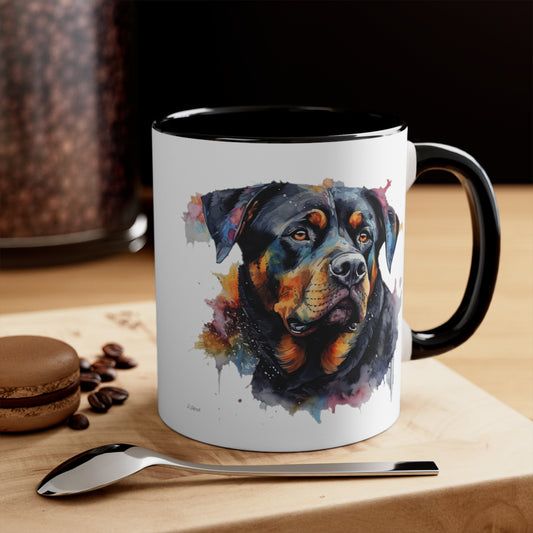 Rottweiler 3 Accent Mugs