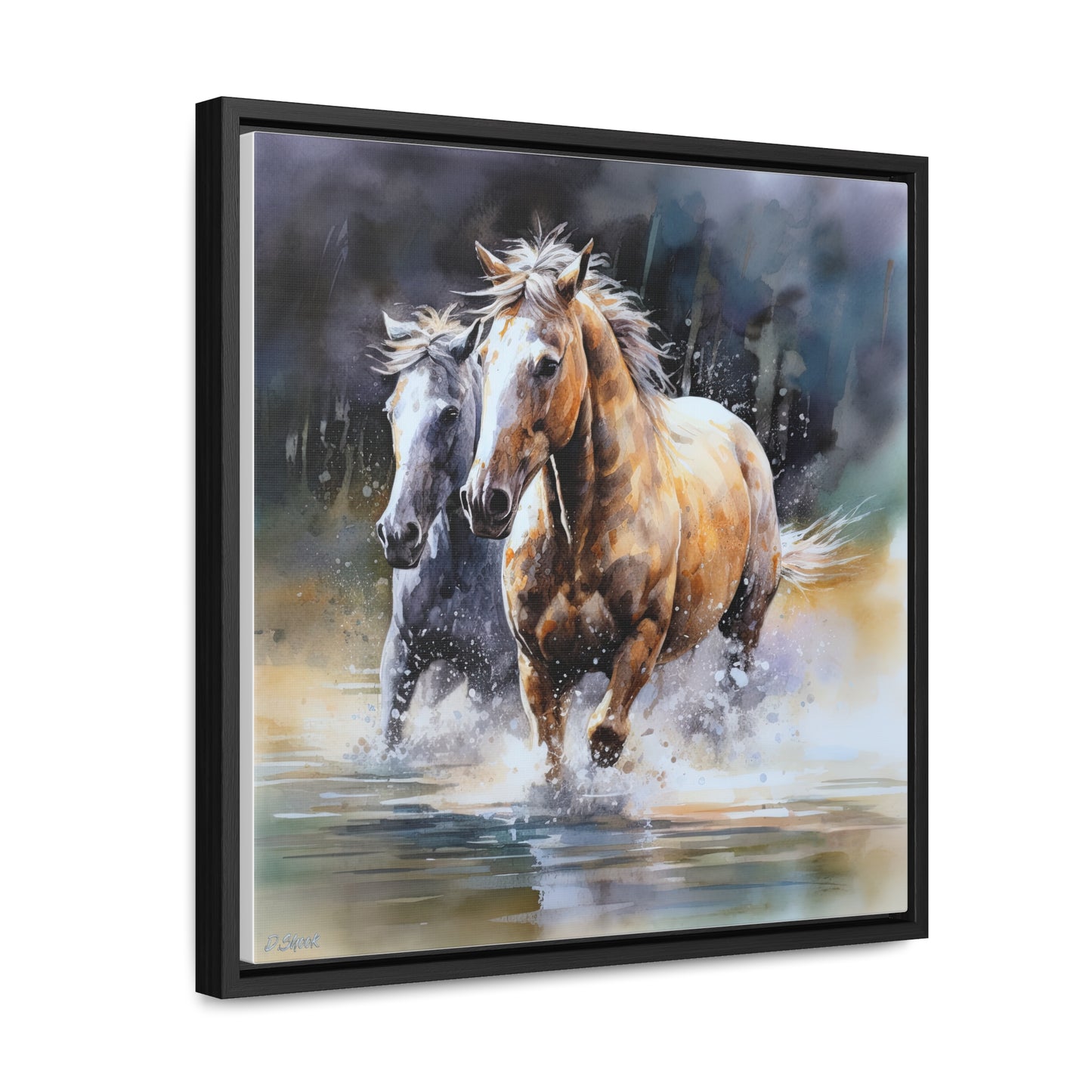 Horse Rescue 18 Gallery Canvas Wraps, Square Frame