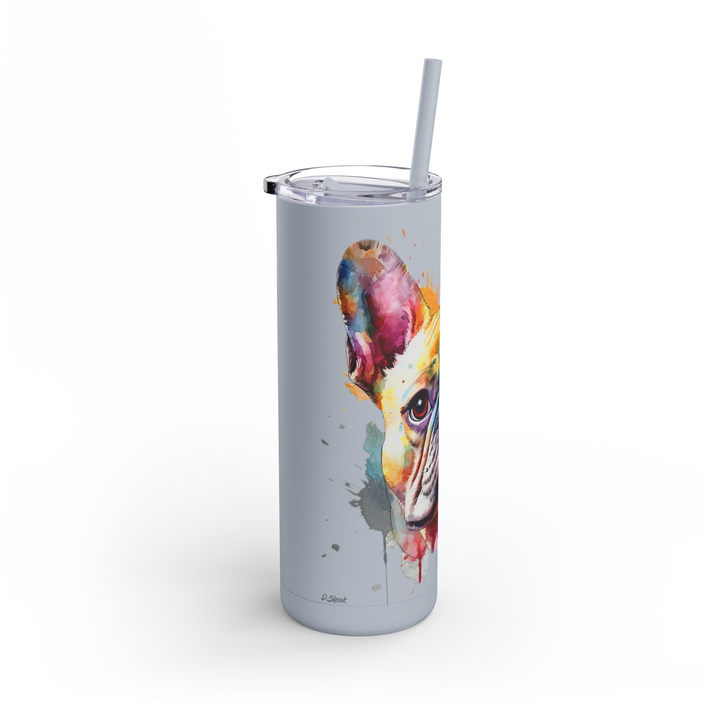 French Bulldog 6 Maars Maker Skinny Matte Tumbler, 20oz