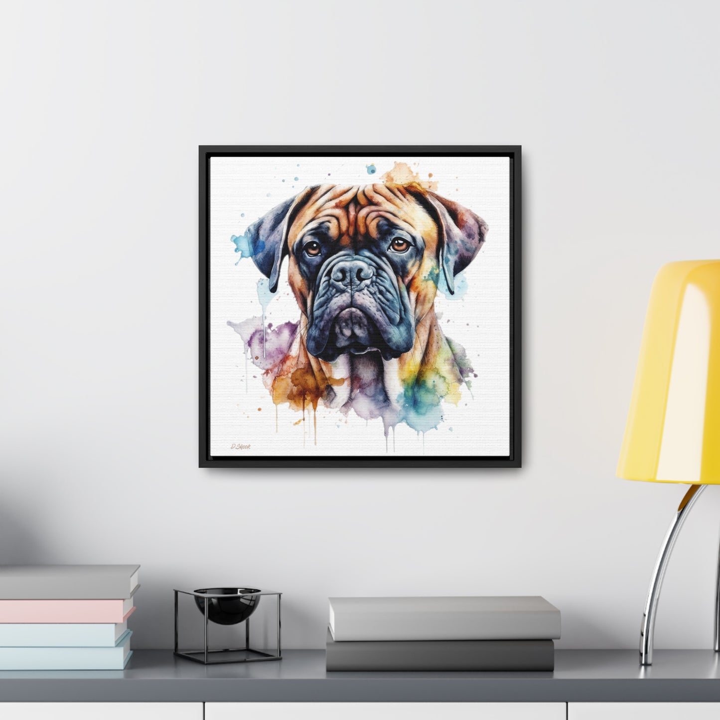 Bullmastiff 1 Gallery Canvas Wraps, Square Frame
