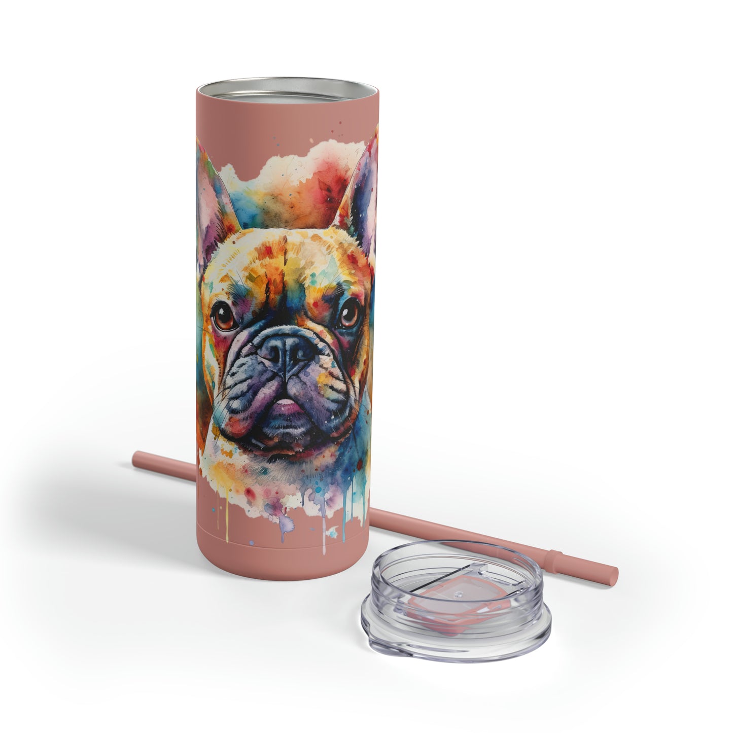French Bulldog 1 Maars Maker Skinny Matte Tumbler, 20oz