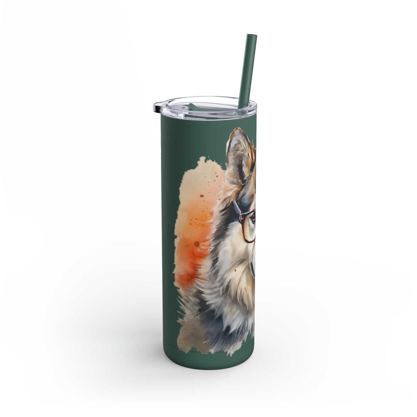 Alaskan Malamute 4 Maars Maker Skinny Matte Tumbler, 20oz