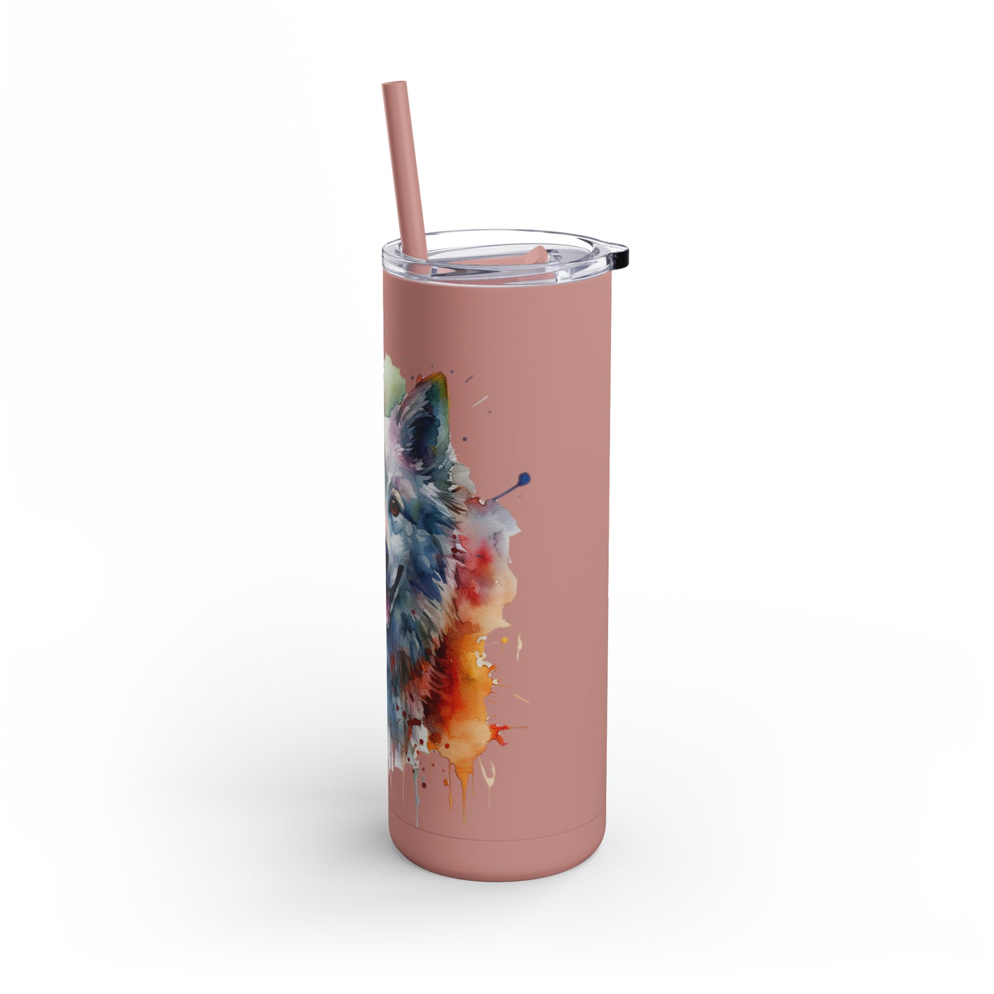 American Eskimo Dog 3 Maars Maker Skinny Matte Tumbler, 20oz