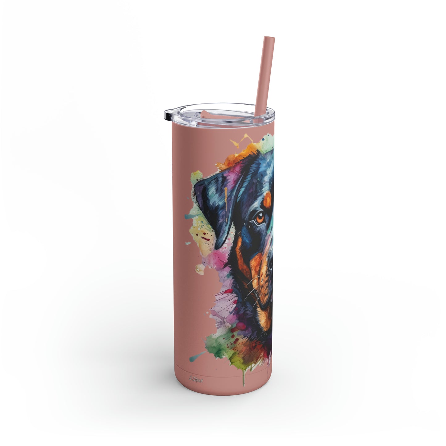 Rottweiler 2 Maars Maker Skinny Matte Tumbler, 20oz