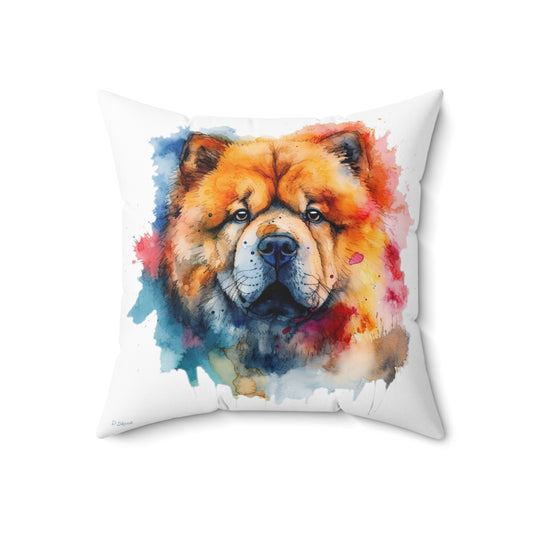 Chow Chow 1 Spun Polyester Square Pillow