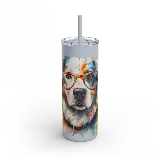 Greater Swiss Mountain Dog 4 Maars Maker Skinny Matte Tumbler, 20oz
