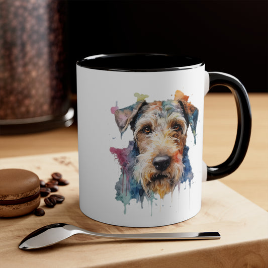 Airedale Terrier 2 Accent Mugs