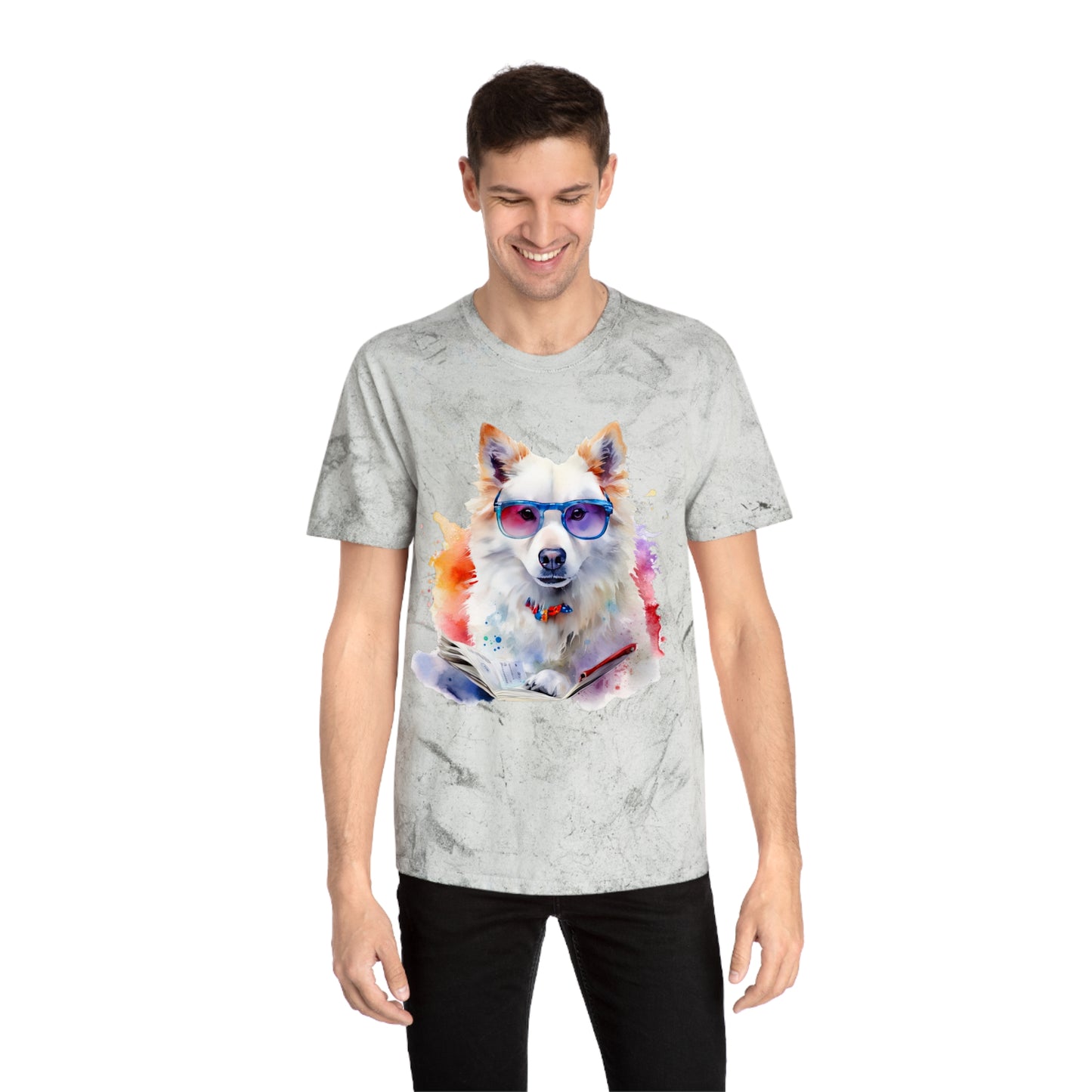 American Eskimo Dog 4 Unisex Color Blast T-Shirt
