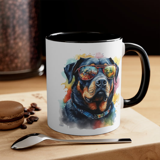 Rottweiler 6 Accent Mugs