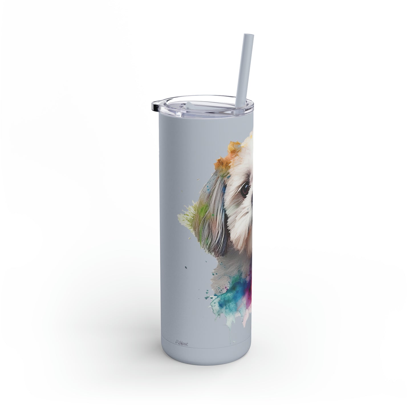 Shih Tzu 6 Maars Maker Skinny Matte Tumbler, 20oz