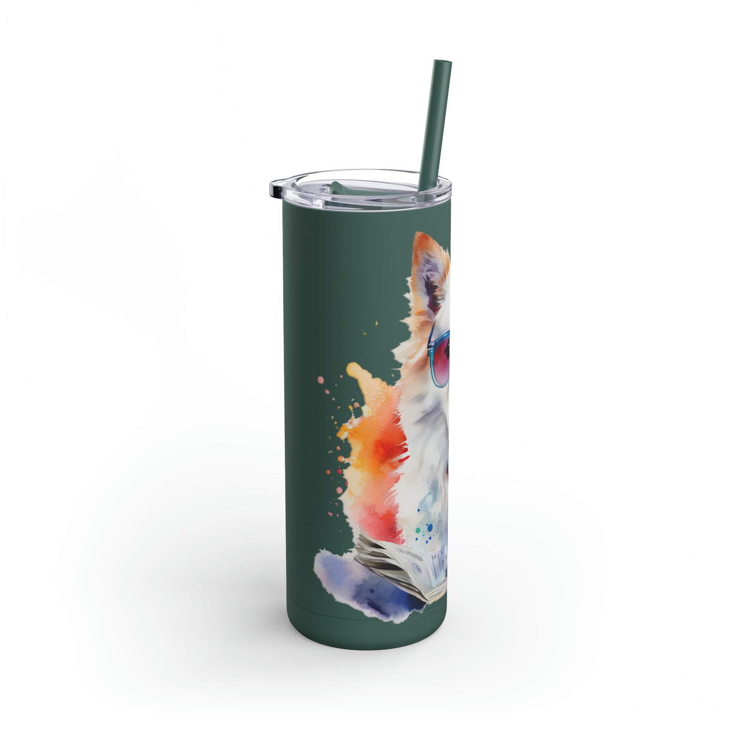 American Eskimo Dog 4 Maars Maker Skinny Matte Tumbler, 20oz