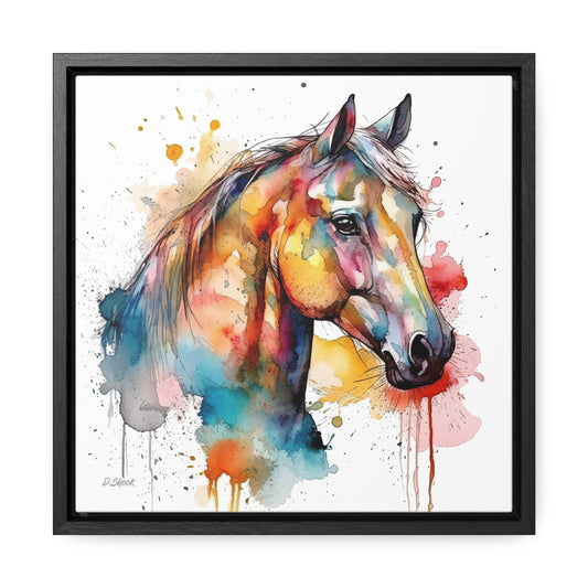 Horse Rescue 2 Gallery Canvas Wraps, Square Frame