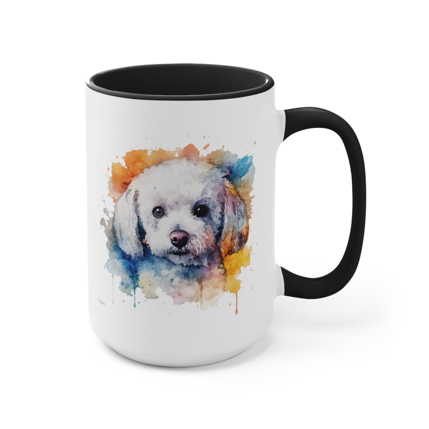 Bichon Frise 3 Accent Mugs