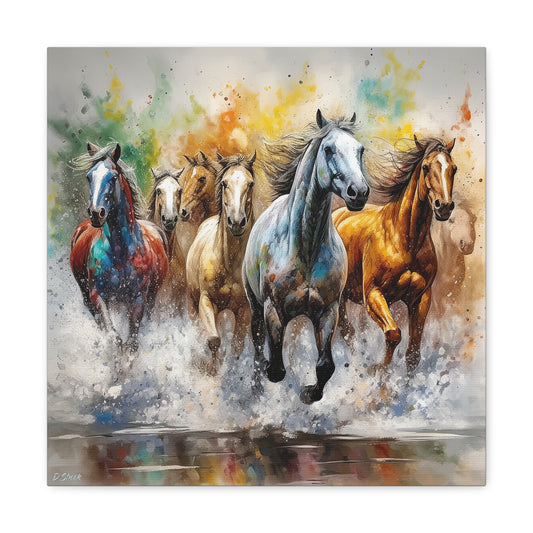 Horse Rescue 16 Canvas Gallery Wraps