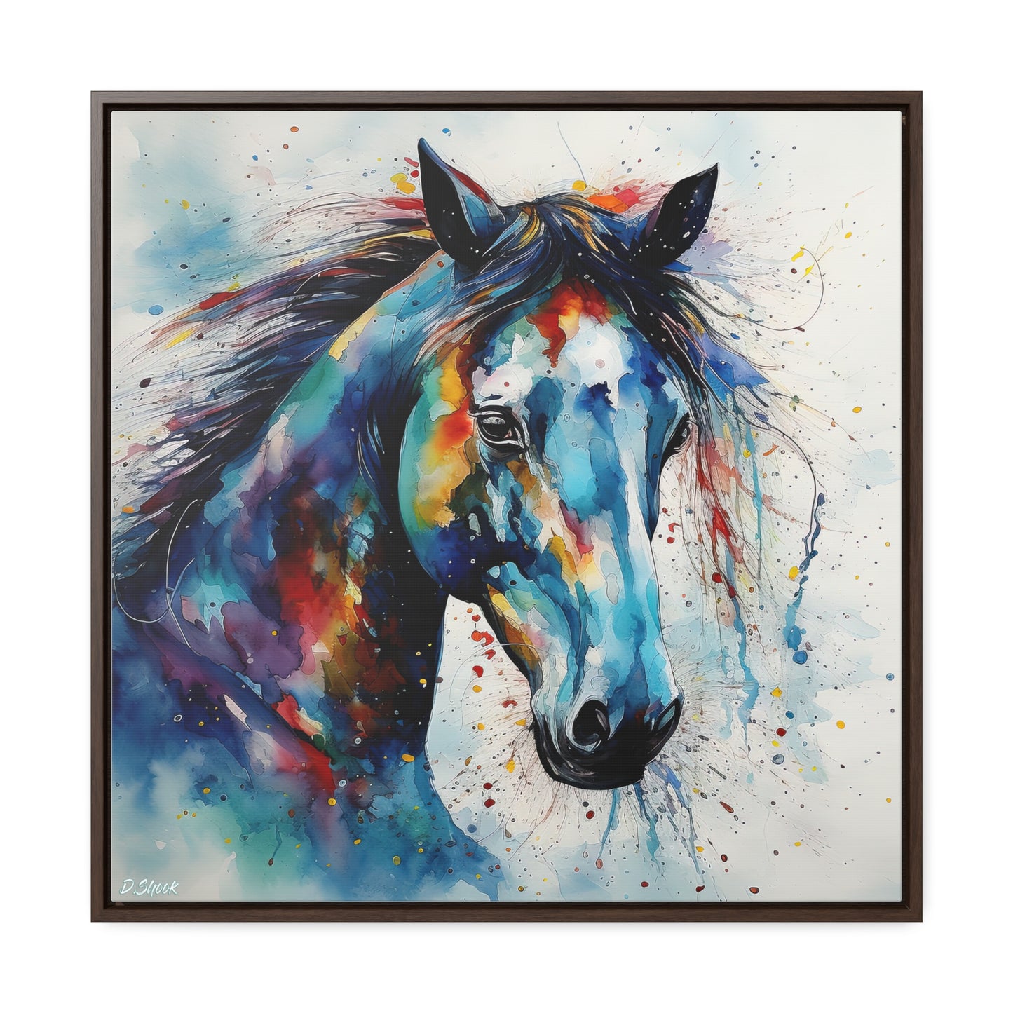 Wild Horse Gallery Canvas Wraps, Square Frame
