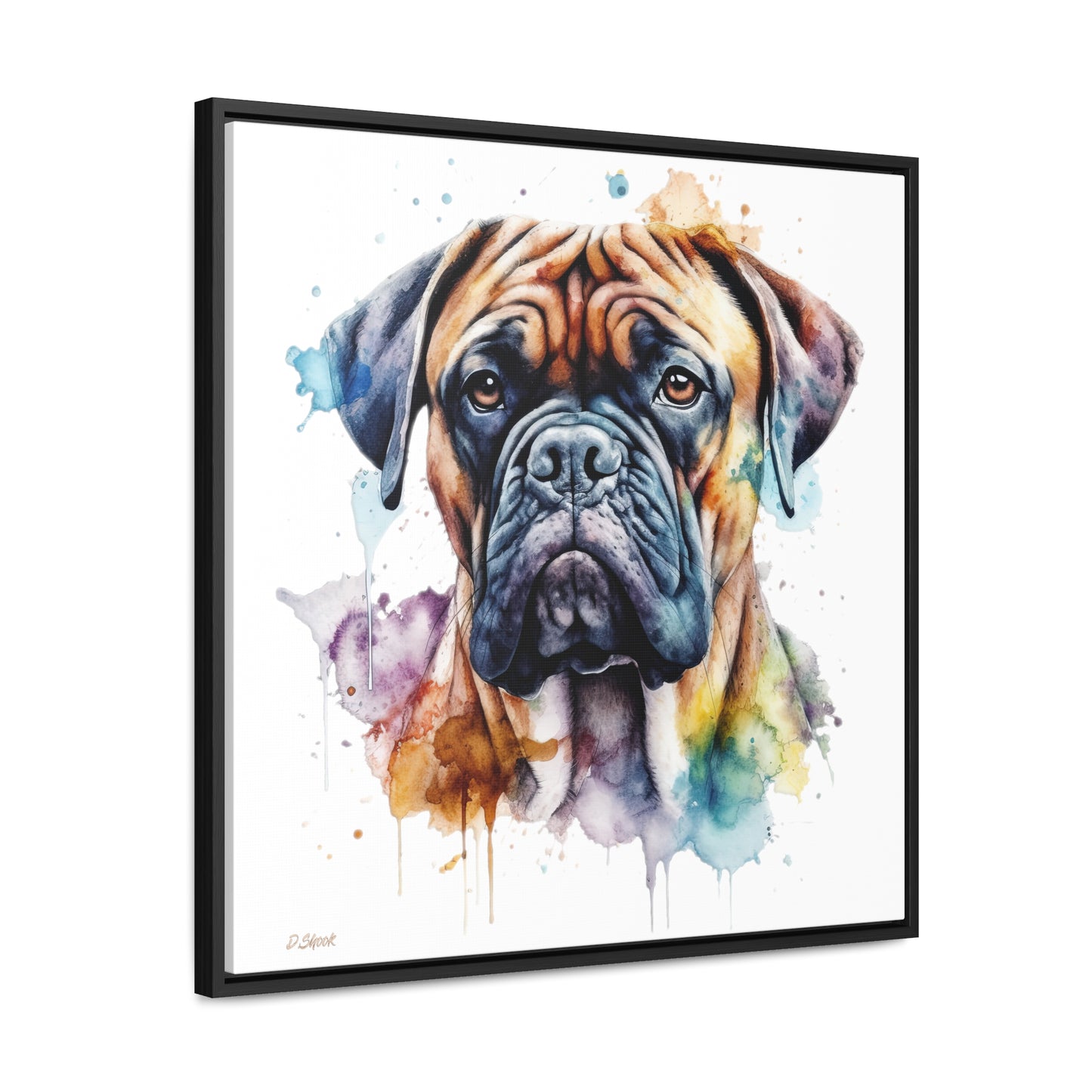 Bullmastiff 1 Gallery Canvas Wraps, Square Frame