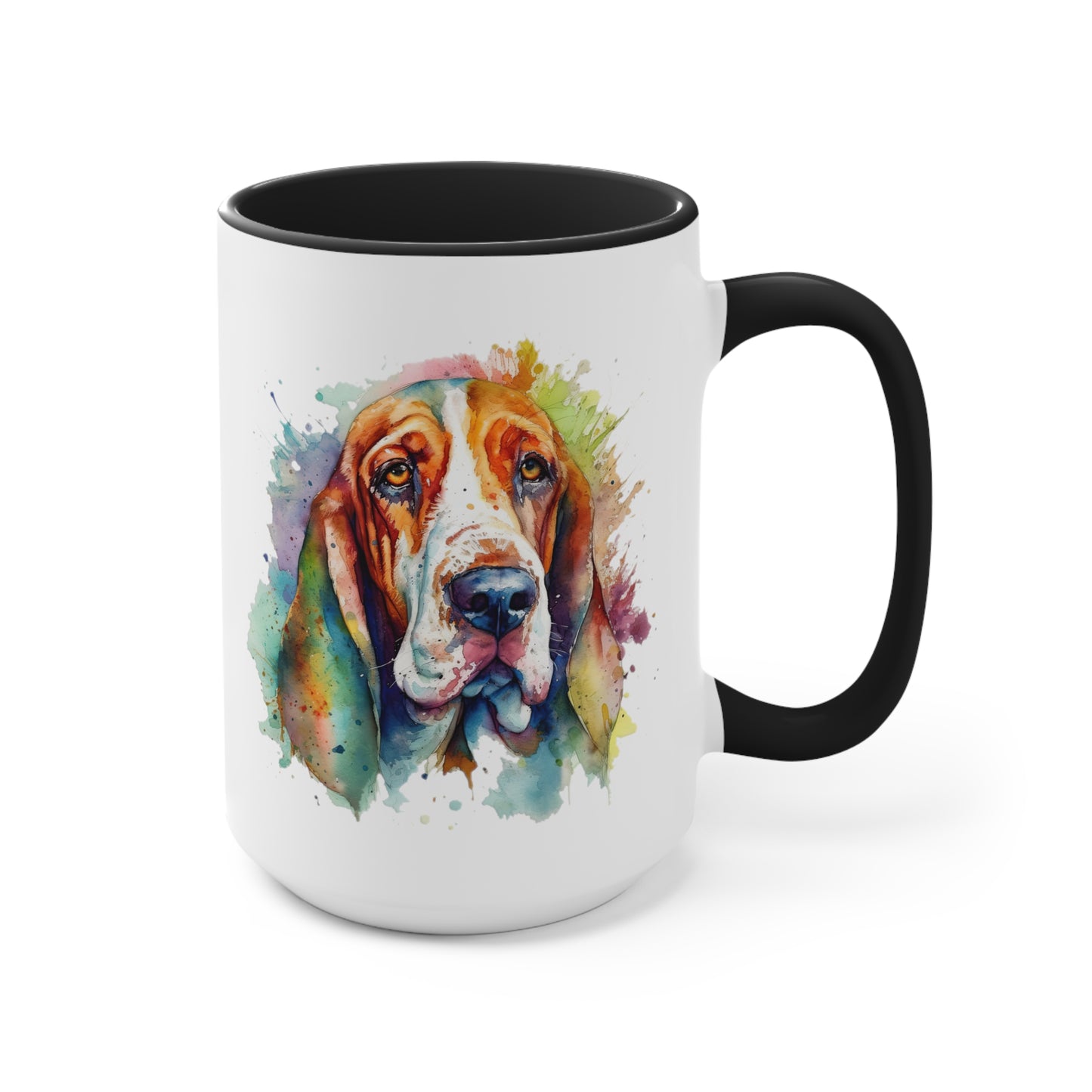Basset Hound 1 Accent Mugs