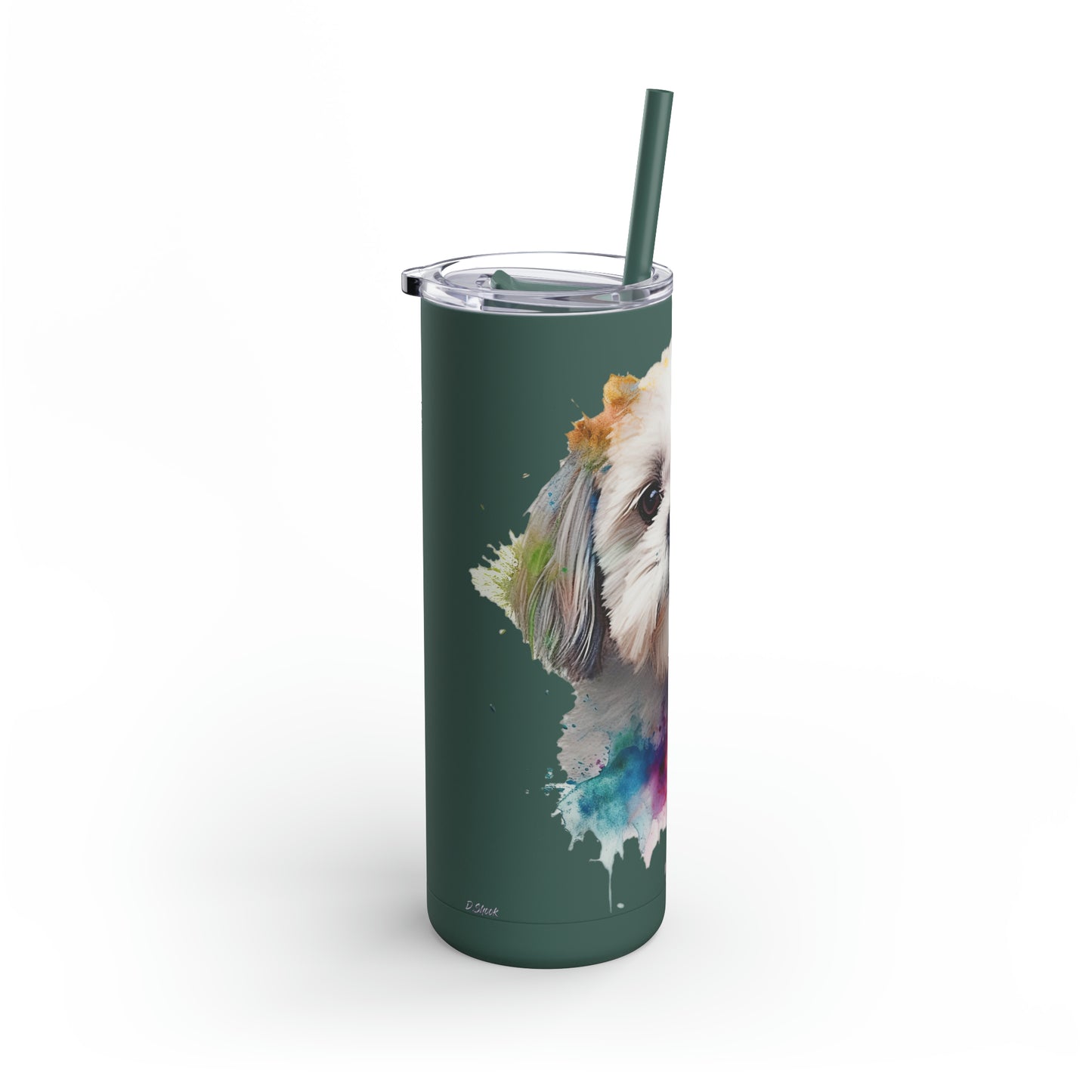 Shih Tzu 6 Maars Maker Skinny Matte Tumbler, 20oz